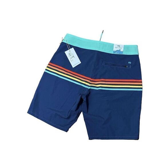 NEW WITH TAGS QUIET STORM stripped Print size 28 with 19" inseam Trunk Our signa - Picture 3 of 5